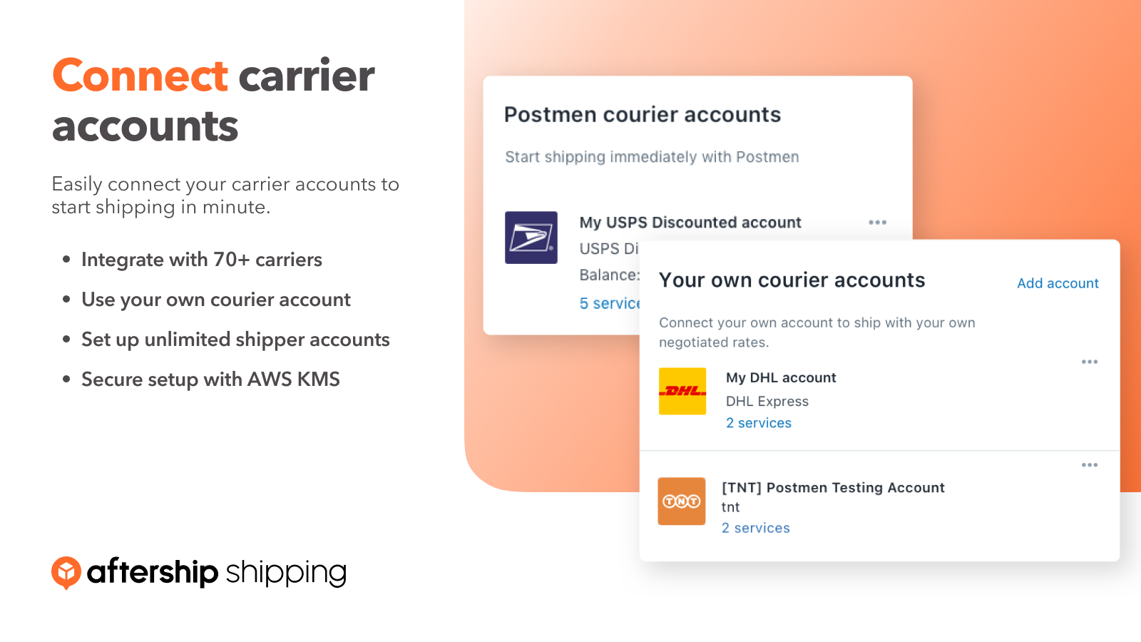 connect carrier accounts