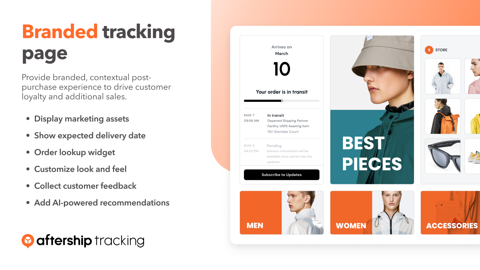 branded tracking page