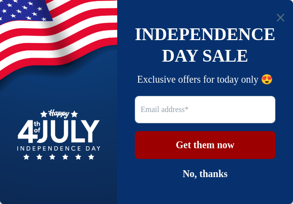 AfterShip pop-up template for Fourth of July