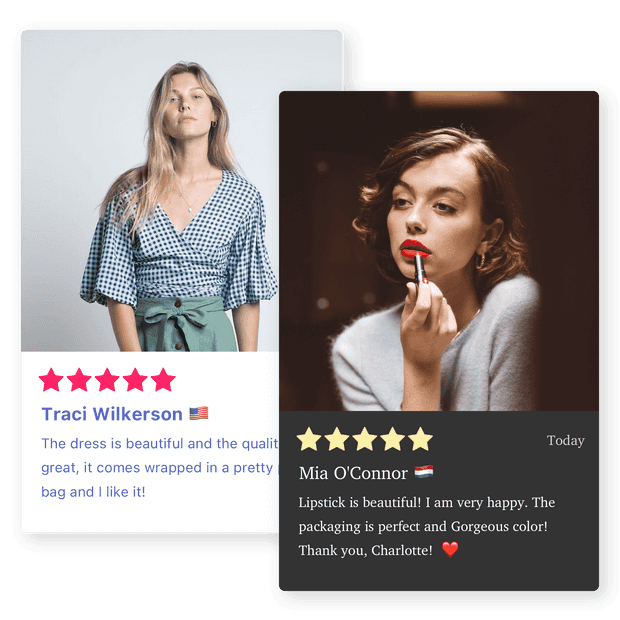Customizable reviews widget
