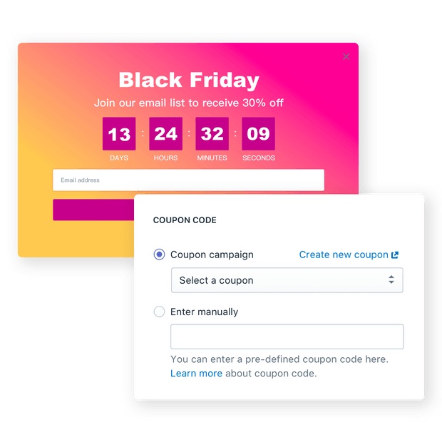 Add coupon to campaigns easily