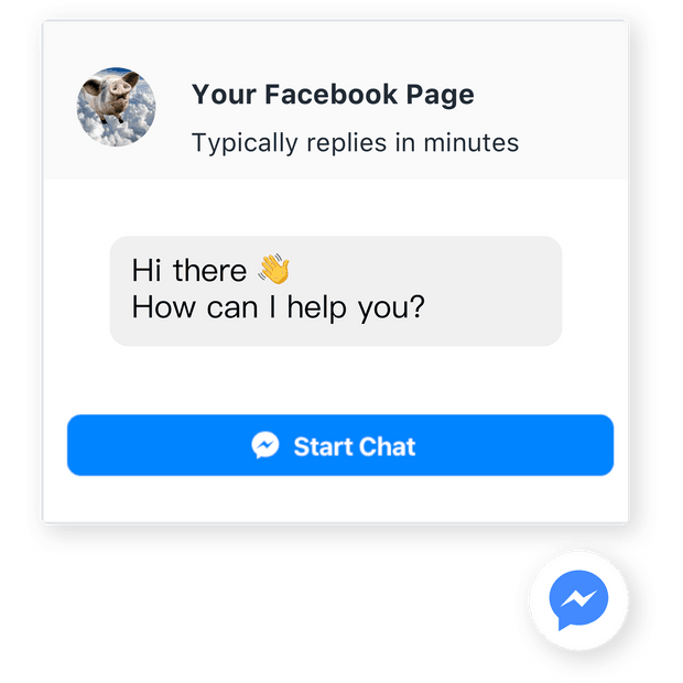 Facebook live chat widget
