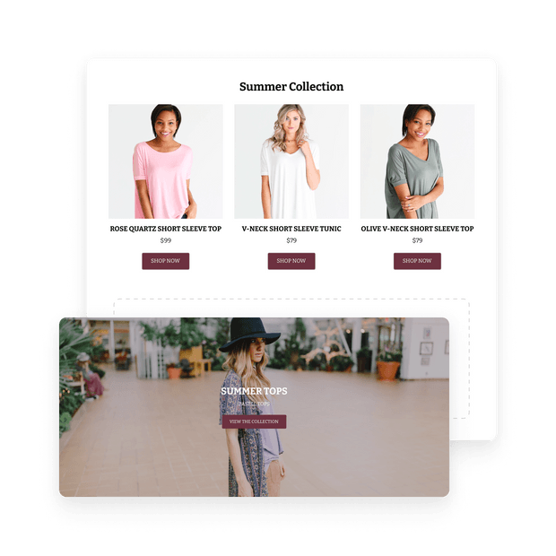 Set up collection pages that sell