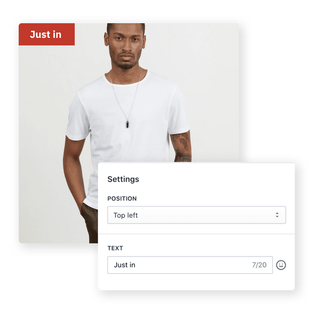 Customize text label