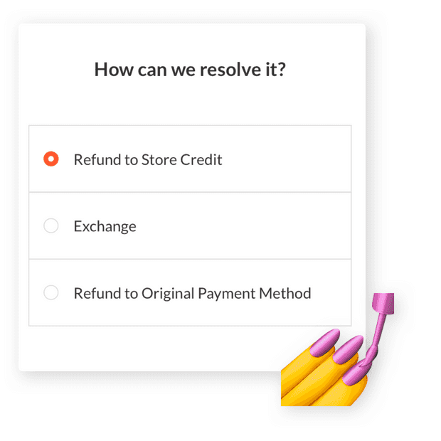 Refund or exchange? Let customers decide