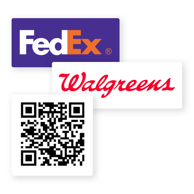 FedEx 或 Walgreens 交遞(僅限美國)