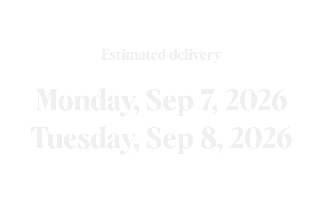 Estimasi tiba Monday, Sep 7, 2026 sampai Tuesday, Sep 8, 2026